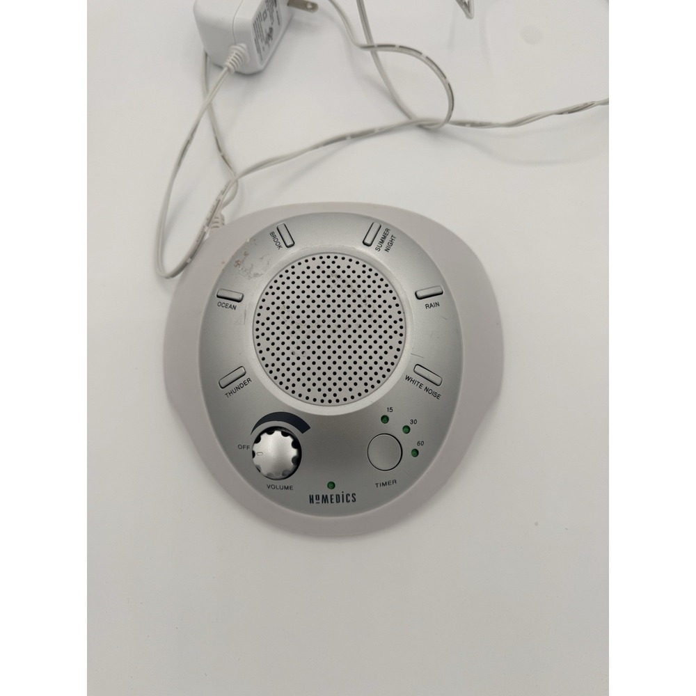 HoMedics SoundSpa White Noise Sound Machine Rain Ocean Thunder Timer